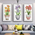 ITSTITCH Cross Stitch Kits for Adults 3 Pack Flowers Crossstitching Kits Preprinted 11CT Printed Cross Stitch Kits for Beginner Prestamped Easy Pa...