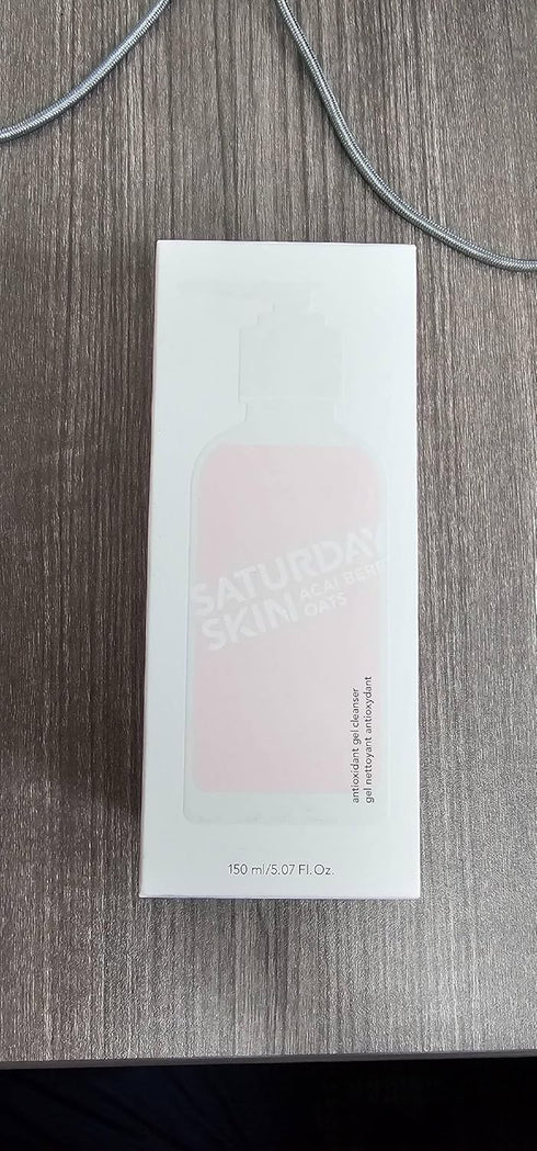 Saturday Skin Hydrating Gentle Facial Gel Cleanser Makeup Remover Sensitive Skin Face Wash Antioxidant Vitamin Brightening Smoothing | Korean Skin...
