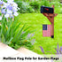 Wall Garden Flag Stand, Garden Flag Holder for Mailbox Post,Metal Yard Flag Scroll Hanger for Outside,Garden Flag Wall Hanger for Mini&Small Flag ...
