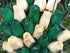 St. Patrick's Day Green and White Flower Bouquet Closed Bud Roses (2 Dozen)...