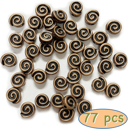 Tibetan Copper Spacer Beads for Jewelry Making Flat Beads for Jewelry Making Supplies for Adults Small Seed Beads for Necklace Earring Bead Bracel...
