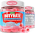 Butyrate Gummies with Probiotic + Prebiotic + Postbiotic - 9 Billion CFU Probiotics with Fiber, Calcium & Magnesium, Omega-3, Inulin, Psyllium Hus...