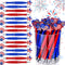 28 Pieces American Flag Pens Independence Day Pens Patriotic Day Ballpoint Pens USA Stars Retractable Pens 1.0 mm Black Ink Ballpoint Pens Heart P...