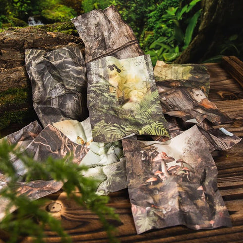 WENSIDUO 180Pcs Vintage Forest Scrapbook Paper, Vintage Scrapbooking Supplies DIY Paper Stickers Craft Kits Collage Materials for Junk Journal, No...