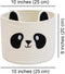 T&T Homewares Small Cute Panda Bear Basket for Kids Room Decor, Baby Shower, Baby Diaper Organizer, Baby Laundry Baskets, Woodland Nursery Decor, ...