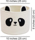 T&T Homewares Small Cute Panda Bear Basket for Kids Room Decor, Baby Shower, Baby Diaper Organizer, Baby Laundry Baskets, Woodland Nursery Decor, ...