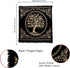 Indian Consigners Altar Cloth Alter Tarot Witchery Square 18" Celtic Tree of Life Wica Spread Decor...