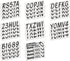 Whipline Solid Black/Silver 3" Alpha-Numeric Registration Identification Numbers Stickers Decals for Boats & Personal Watercraft...