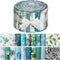 Hosuly 40 Pcs Floral Cotton Fabric Patchwork Roll Cotton Quilting Fabric Roll up Cotton Fabric Quilting Strips 2.55 Inch Precut Patchwork Roll for...