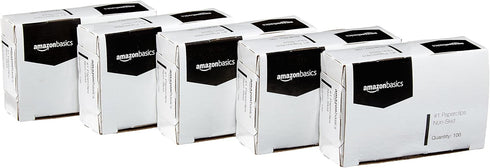 Amazon Basics No. 1 Paper Clips, Nonskid, 1000 Count (10 Pack of 100), Silver...