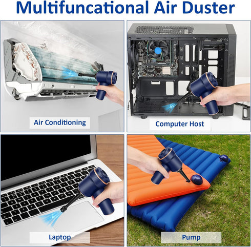 Handheld Vacuum Cordless, Mini Vacuum Cleaner, 8000Pa Desk Vacuum, 120W High Power Car Vacuum 2 in 1 Air Duster, Keyboard Vacuum with LED Light & ...