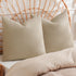 PHF 100% Cotton Waffle Weave Euro Shams 26" x 26", No Filling, 2 Pack Elegant Home Decorative Euro Throw Pillow Covers for Bed Couch Sofa, Khaki...