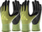 COOLJOB 2 Pairs Gardening Gloves for Women and Men, Bamboo Working Gloves Touchscreen, Grippy Nitrile Rubber Coated Work Gloves, Green/Black, Larg...