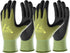 COOLJOB 2 Pairs Gardening Gloves for Women and Men, Bamboo Working Gloves Touchscreen, Grippy Nitrile Rubber Coated Work Gloves, Green/Black, Larg...