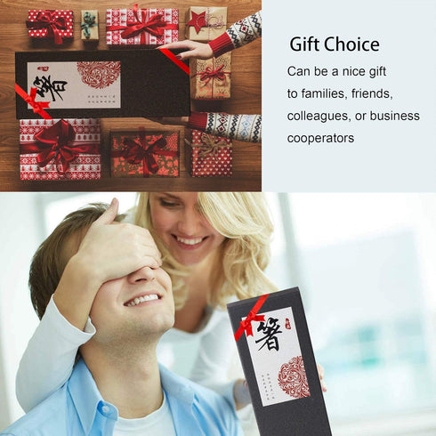 Metal Chopsticks, Reusable Dazzling Rainbow Stainless Steel, Titanium Plated, Non-slip, Dishwasher Safe, Eco-friendly, 2 Pairs Gift Set...