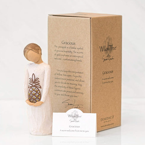 Willow Tree Gracious, A Warm Welcome from me to You, A Hostess Gift for Holiday Parties, Welcoming Gift for New Homeowner or Housewarming, Sculpte...