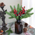 30pcs Artificial Pine Branches Green Plants Pine Needles DIY Accessories for Garland Wreath Christmas and Home Garden Decor...