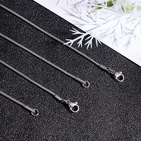 arricraft 10PCS 18 Inches Stainless Steel Chains with Lobster Claw Clasps 1.5mm Snake Chains for Necklace DIY Jewelry Making-Stainless Steel Color...