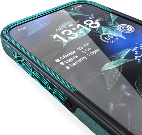 Crave Dual Guard for iPhone 15 Pro Case, Compatible with MagSafe Shockproof Protection Dual Layer Case for Apple iPhone 15 Pro (6.1") - Forest Gre...