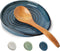 Ceramic Spoon Rest for Stove Top, Spoon Holder for Kitchen Counter, Farmhouse Cooking Utensil Holder for Spoons, Ladles, Spatula, Glazed Blue...