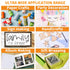 Birllaid 10 Sheets Clear Double Sided Adhesive Tape Sheets for Craft,A4 Size Super Strong Sticky Tumbler Tape Sheets for DIY Art/Craft/Home Decora...