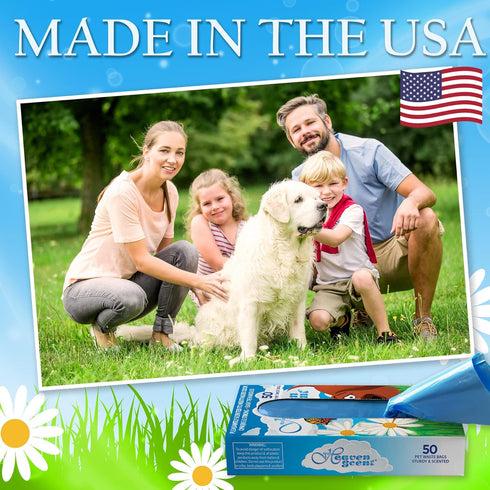 Heaven Scent Hygiene Bags Discreet Waste Disposal (Made in the USA) for Adult Briefs and Feminine Products - Mild Baby Powder Scent - Small, 50 Ba...