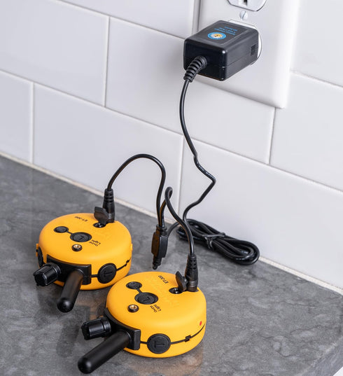 Educator CHARGER-300/400 Dual Lead Charger for Series 300, 400 and BP-504 Barkless Training Collars with Round Charging Ports, Black...