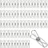 100 Pcs Paper Clips Metal Wire Hollow Out Clips Multi Purpose Utility Clips Invoice Bill Paper Clips Stainless Steel Hanging Clothes Pins for Scho...