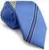 S&W SHLAX&WING Ties for Men Suits Steel Blue Stripes Business Necktie Set with Matching Pocket Square 57.5"...