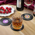 MECOWON Music Coasters with Vinyl Record Player Holder, Set of 6 Drink Coasters for Music Lovers...