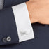 Mr.Van Swarovski Crystal Cufflinks Rectangle Cuff Links Set for Men Wedding Party...