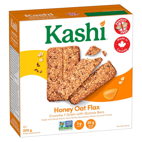 Kashi, 7 Grain, Honey Oat Flax with Quinoa, 10 bars, 200g/7.1oz, Canadian}...