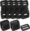 YGDZ Buckles 1", Buckles for Straps 1 inch 5 PCS, 10PCS Tri-Glide Slide Set, Plastic Quick Side Release Buckles Heavy Duty Dual Adjustable Strap C...