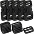 YGDZ Buckles 1", Buckles for Straps 1 inch 5 PCS, 10PCS Tri-Glide Slide Set, Plastic Quick Side Release Buckles Heavy Duty Dual Adjustable Strap C...
