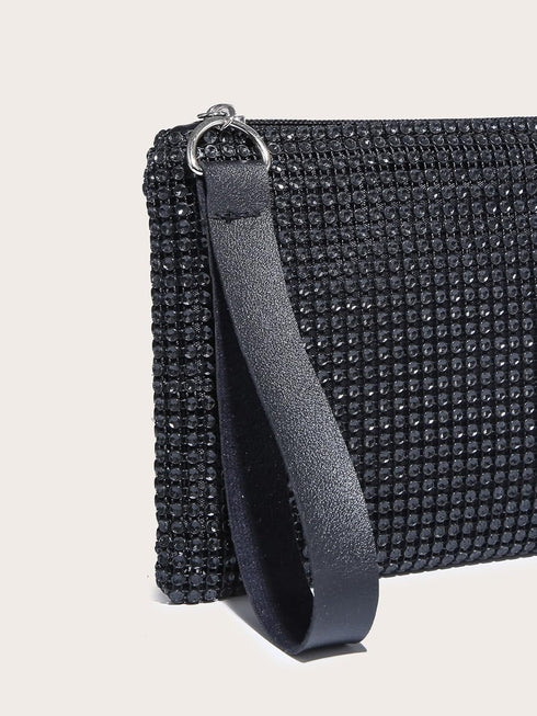 Verdusa Women's Rhinestone Evening Bag Clutch Handbags Glitter Wristlet Purse...