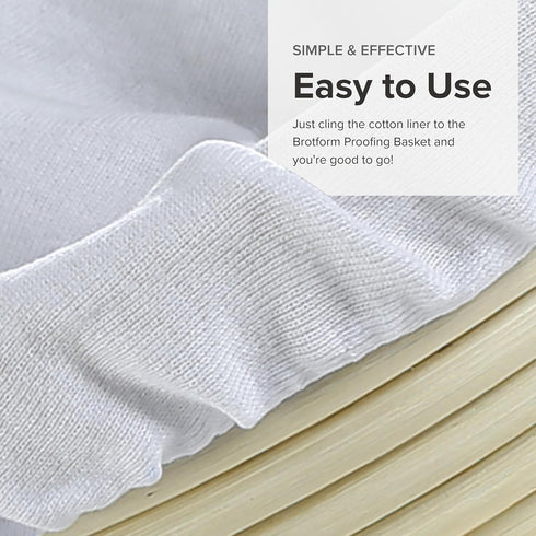 Frieling Brotform Liner Round 10", 100% Cotton...