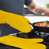 BPA-Free Soft Silicone Oven Mitts - Ultra Heat Resistant Oven Mitts with Thick Cotton Liner - Long Slip Resistant Pot Holders, Flexible Oven Glove...