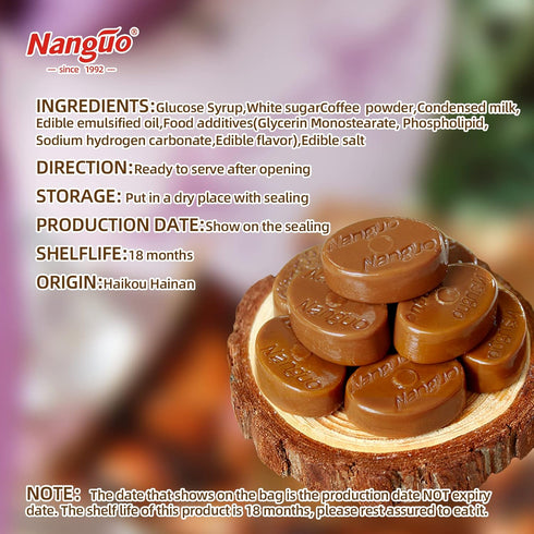 Nanguo Coconut Coffee Candy,Coffee Hard Candy,7.05 Oz Bag…...