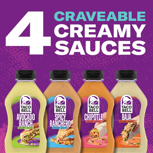 Taco Bell Creamy Avocado Ranch Sauce, 12 ounce...