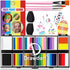 Professional Face Painting Kit for Kids Adults, Split Cake Face Paint Palette 12 x 10gm with Stencil, One Stroke Non Toxic Rainbow Face Body Paint...