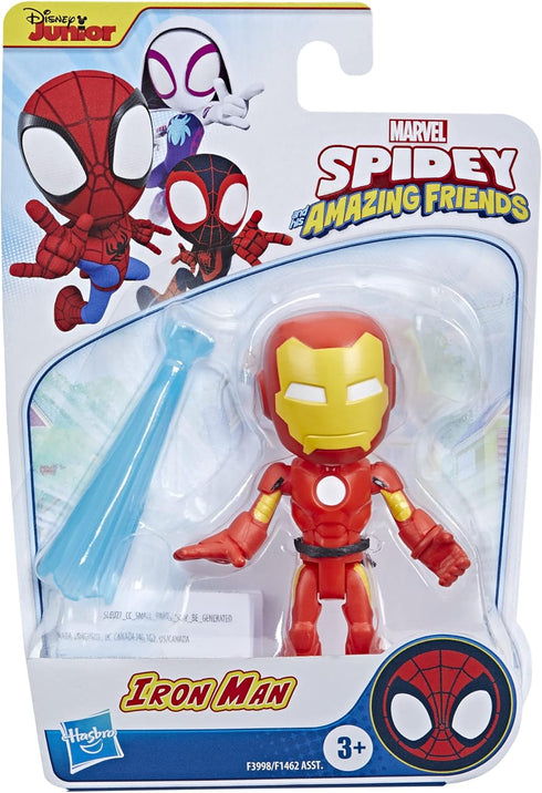 Marvel Spidey and His Amazing Friends Iron Man Action Figure Toy, Preschool Super Hero 4-Inch Scale Figure with Accessory, Kids Ages 3 and Up...