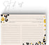 50 Gold Foil Cheetah Print Recipe Cards from Dashleigh, 4x6 inches, Double-Sided...