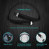 AMORNO Foldable Bluetooth Headphones, Wireless Neckband Sports Headset with Retractable Earbuds, Sweatproof Noise Cancelling Stereo Earphones with...