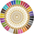 Anezus 100Pcs Craft Tassel Set - 50 Tassels, 25 Lobster Clasp Keychains, 25 Rings for Acrylic Keychains, Gold...