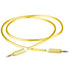Braided Nylon Transparent PVC Jacket 1M Aux Audio Cable 3.5mm Jack Male to Male Cord for Multimedia Devices - Gold...