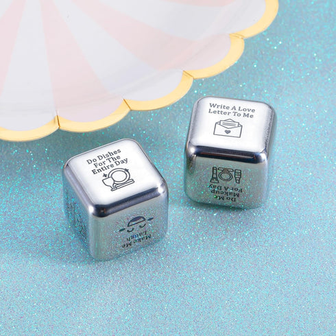 Funny Iron Gifts for 6th Anniversary - 6 Year Wedding for Her Him Date Night Ideas for Couples Food Decision Dice Christmas Birthday Gifts for Boy...