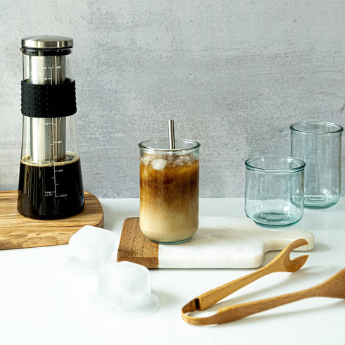 Cafe Crush Club Cold Brew Coffee Maker | Fire Toughened Borosilicate Glass | 304 Stainless Steel Infuser | 1000ml / 34 oz | Cold Brew Iced Coffee ...