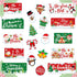 Whaline 37Pcs Christmas Bulletin Board Decorations Motivational Xmas Cut-outs Cute Santa Snowman Cutouts Classroom Decor Xmas Rule Posters for Win...