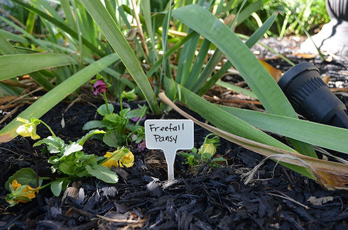 Set of 20 White Tee Garden Markers and Permanent Markers - Perfect for Your Garden This Spring...