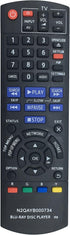 N2QAYB000734 Replaced Remote fit for Panasonic Blu-Ray Disc Player DMP-BD77 DMP-BD87 DMP-BD871 DMP-BD875 DMP-DB87P-K DMP-BD87-K DMP-BDT87 DMP-DBS1...